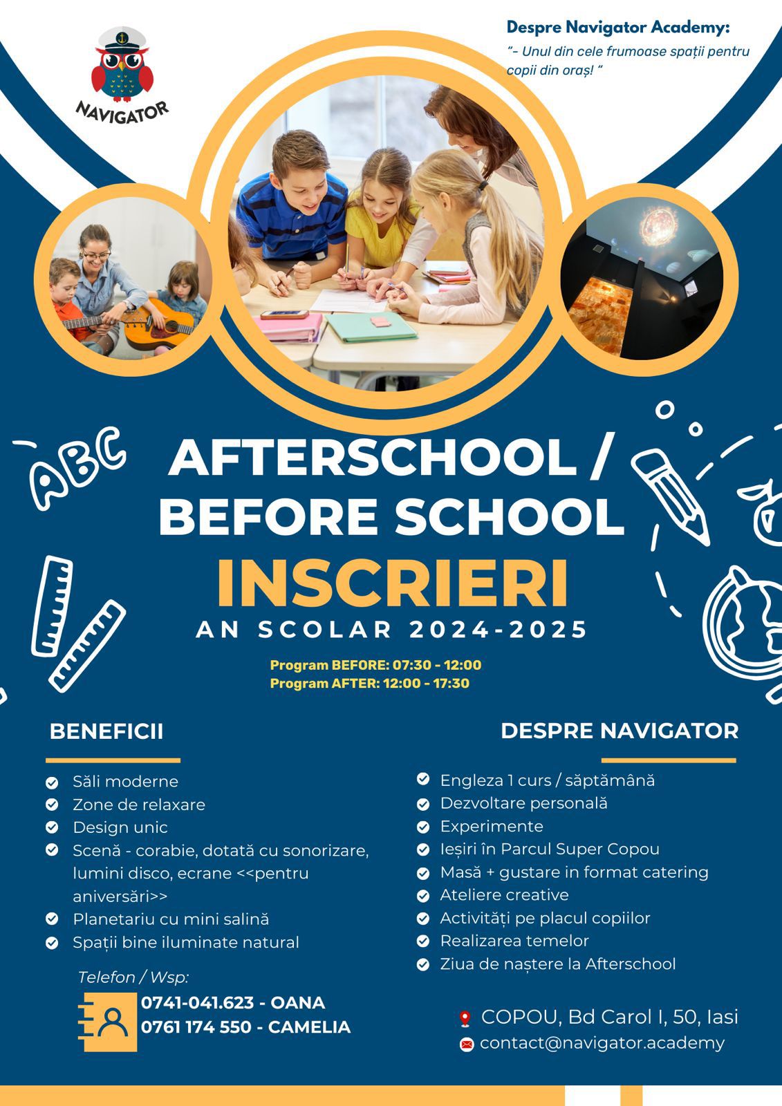 Inscrieri Afterschool si before school Iasi